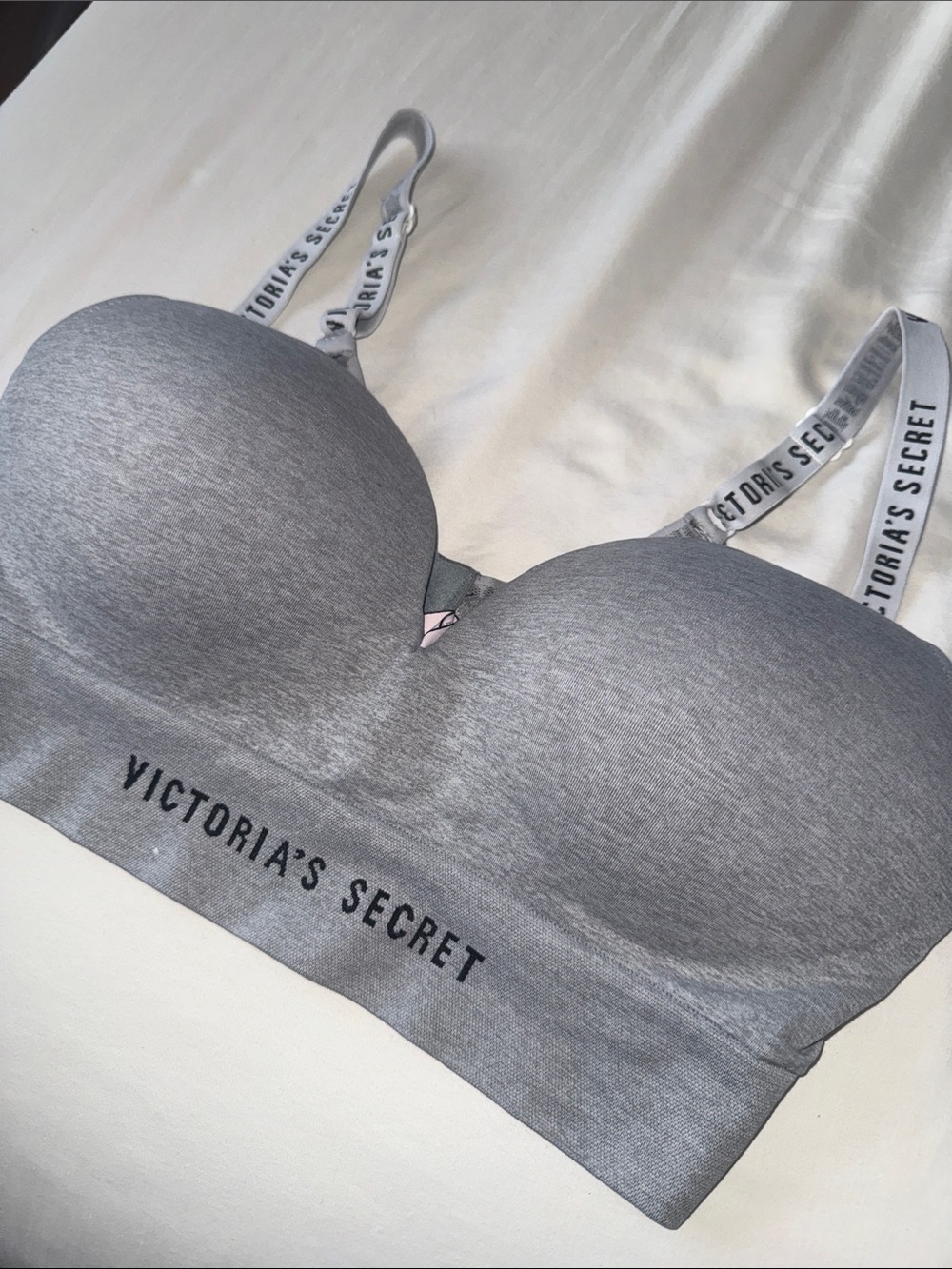 Victoria's Secret Heather Gray Seamless Padded Bralette - Picture 1 of 4
